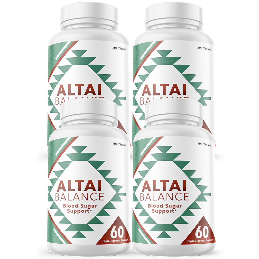 Altai Balance - Blood Sugar Support Dietary Supplement 60 Capsules (4 Pack)